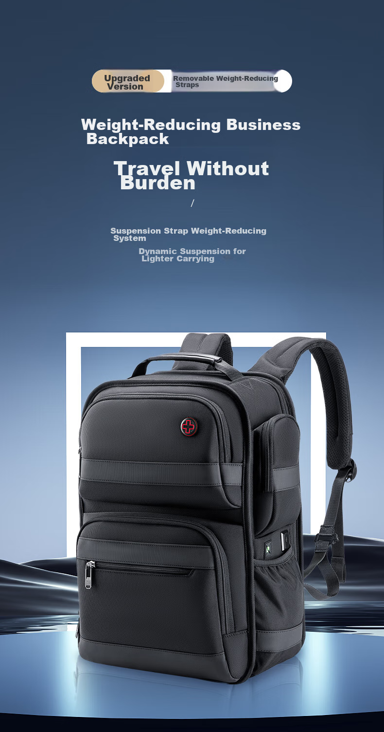 CROSSGEAR Cross Medal Weight Reduction Master Business Backpack for Men, 16-Inch Laptop Backpack, Large Capacity Travel Bag for Business Trips 3