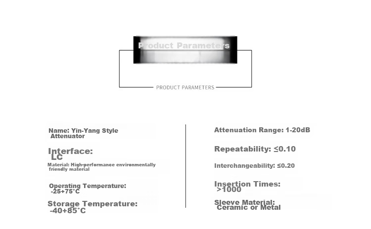 EB-LINK Engineering Telecom-Grade Fiber Optic Attenuator, LC Male-Female 10DB Single-Mode Optical Attenuation Adapter 2