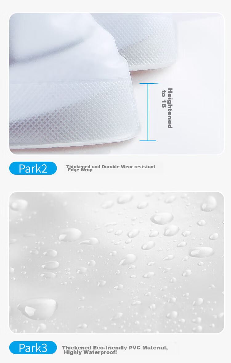 Xinqin Children's Rain Shoe Covers, Waterproof Boots for Boys And Girls, Student Rain Protection Foot Covers, Astronaut Style, XXL, Size 35-36 6