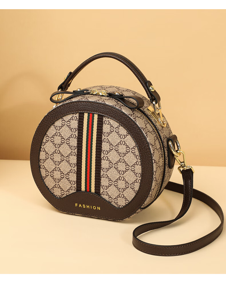 Aiqinghai Handbag, Women's Small Round Bag, Phone Pouch, Crossbody Shoulder Bag, Light Luxury Brand, Birthday And Mother's Day Gift, Practical Present for Mom 4
