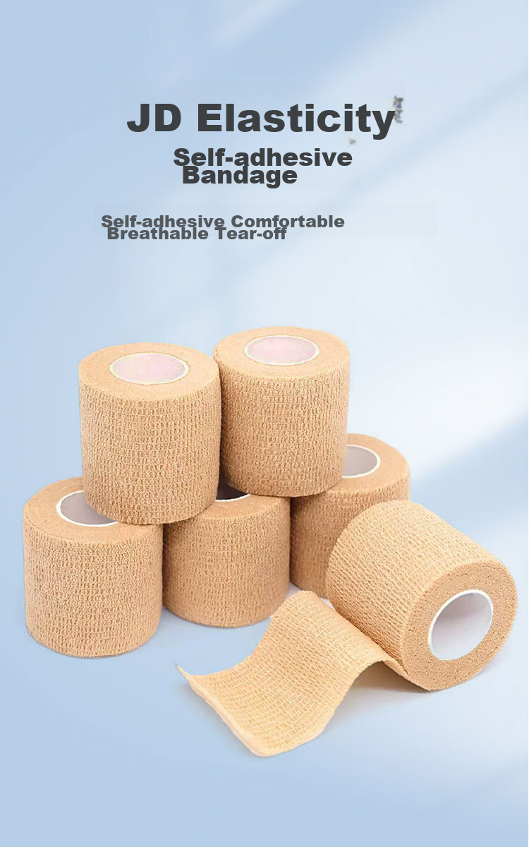 JD Original Muscle Tape, Sports Adhesive Bandage, Kinesiology Tape, White Elastic Bandage for Feet, Skin Film, 2.5cm*11m 2