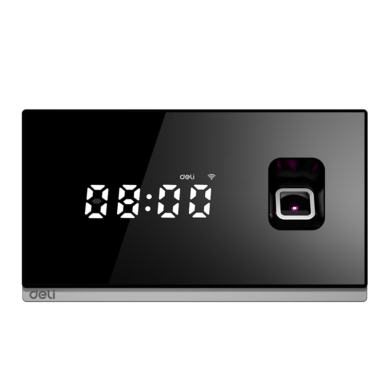Deli Attendance Machine, Fingerprint Clock-In Device, WiFi-Connected Smart Cloud Attendance System, Remote Online Management, Real-Time Monitoring, Multi-Store Management for Distant Locations D61C