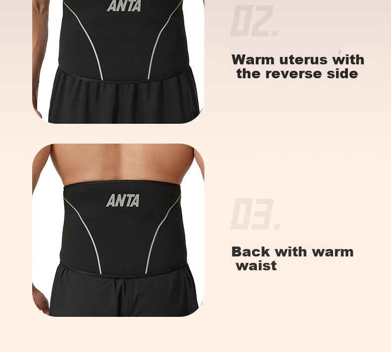 ANTA Waist Support Belt, Warm Waist And Abdomen Protector, Self-Heating Device for Men And Women with Herniated Discs, Heating Function, Black, Size M 18
