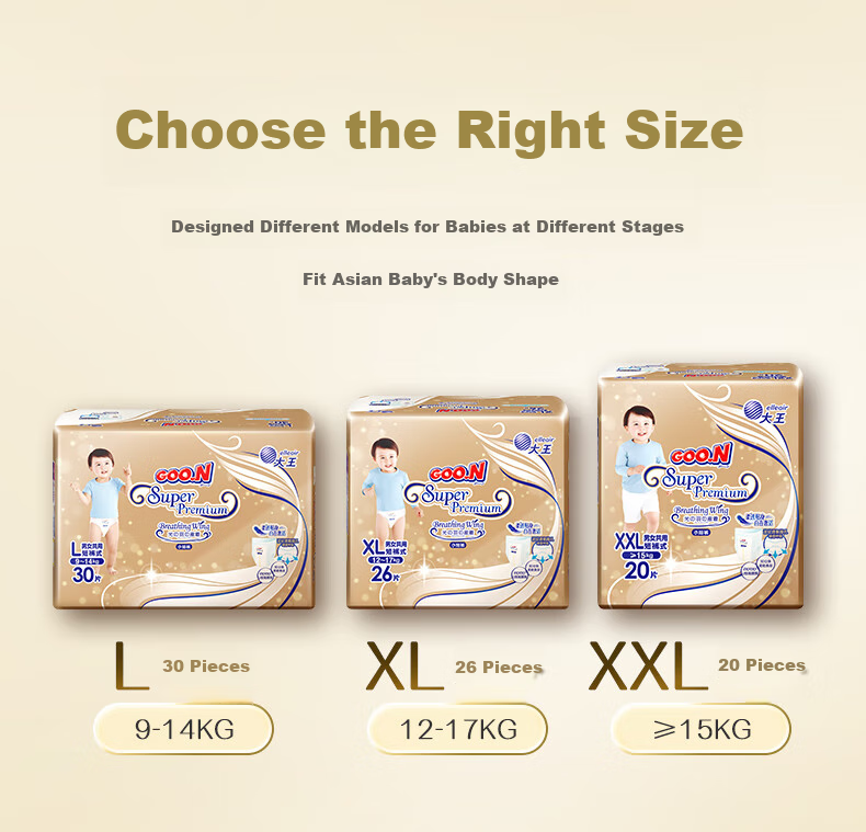 GOO.N Self-Relaxing Diapers XXL 20 Pieces (15kg And Above), Micro-Porous Quick-Absorbing Core 10