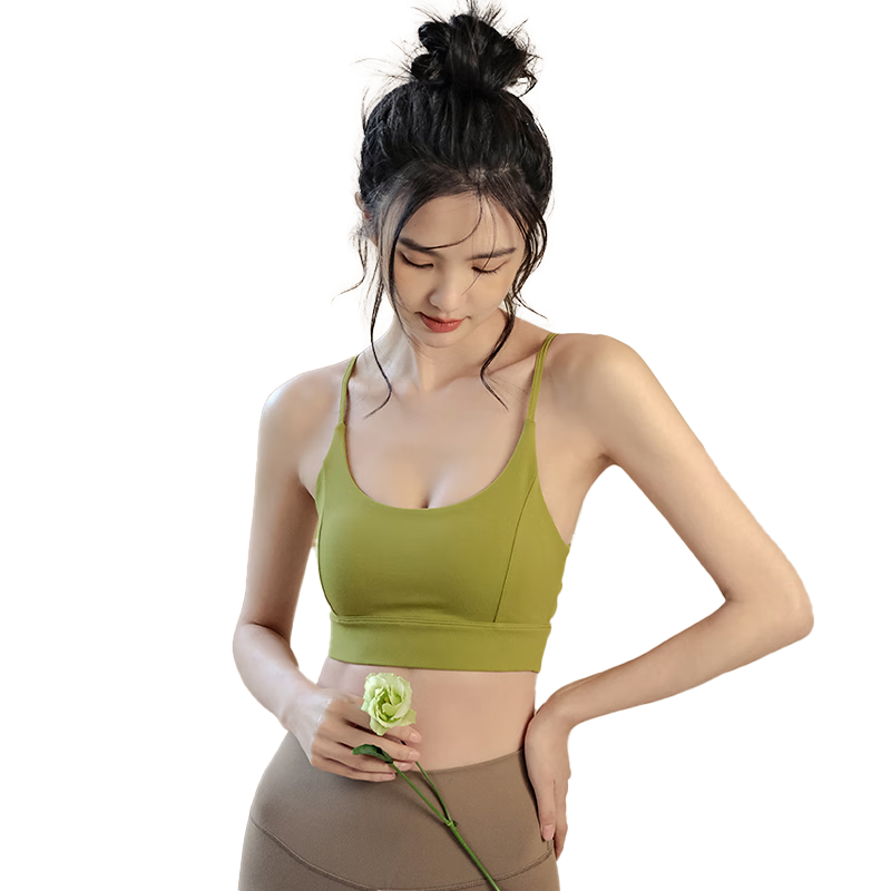 XUEXIMAN Yoga Sports Bra for Women, High-Impact Shock-Absorbing, Push-Up, Strap Bra with Padding, Running Fitness Vest