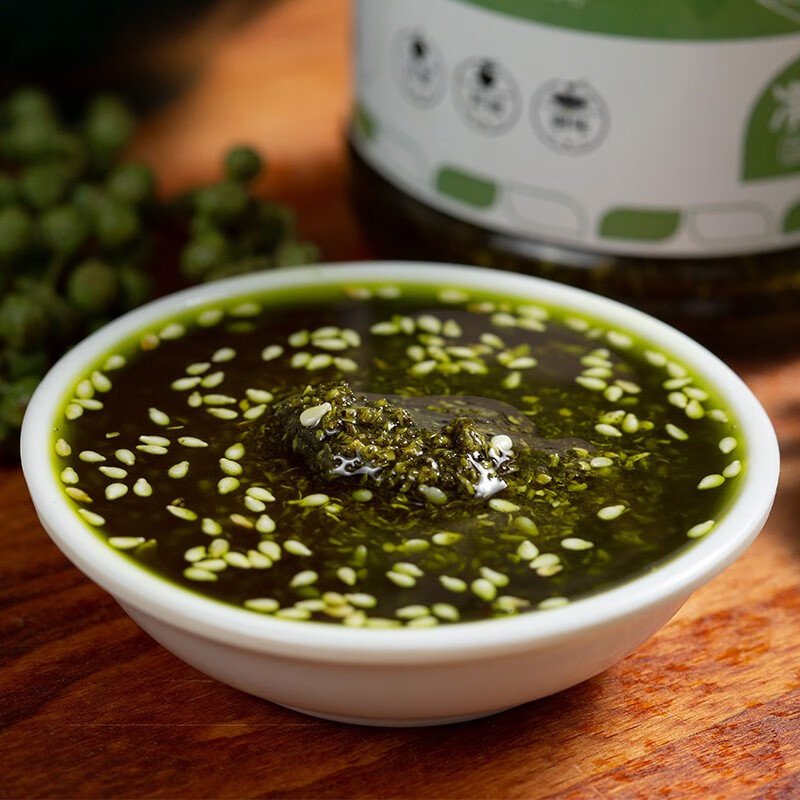 川娃子 花椒酱 四川特产调味品 辣椒酱花椒油青花椒酱调料 220g