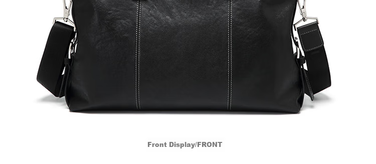 GOLF Briefcase, Men's Business Top-Grain Leather Handbag, Large Capacity Laptop Bag, Fashionable Horizontal Style Shoulder Crossbody Bag 32