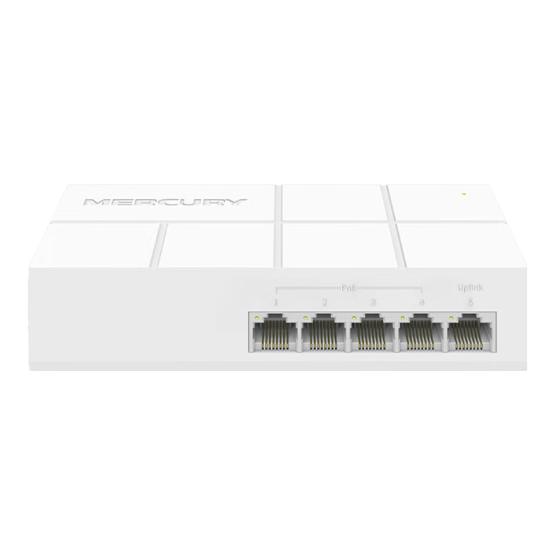 MERCURY 5-Port 100Mbps POE Switch for Security Monitoring And Home Network Splitter MS05CP-M