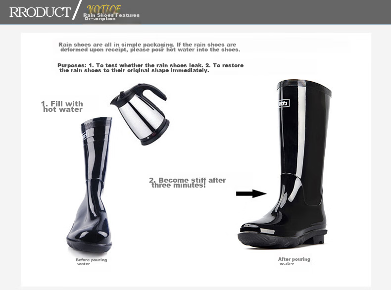 Warrior Men's Mid-High Rain Boots, Rubber Shoes, Overshoes, Waterproof, Oil-Resistant Food Boots for Kitchen, 8867 White, Size 43 14