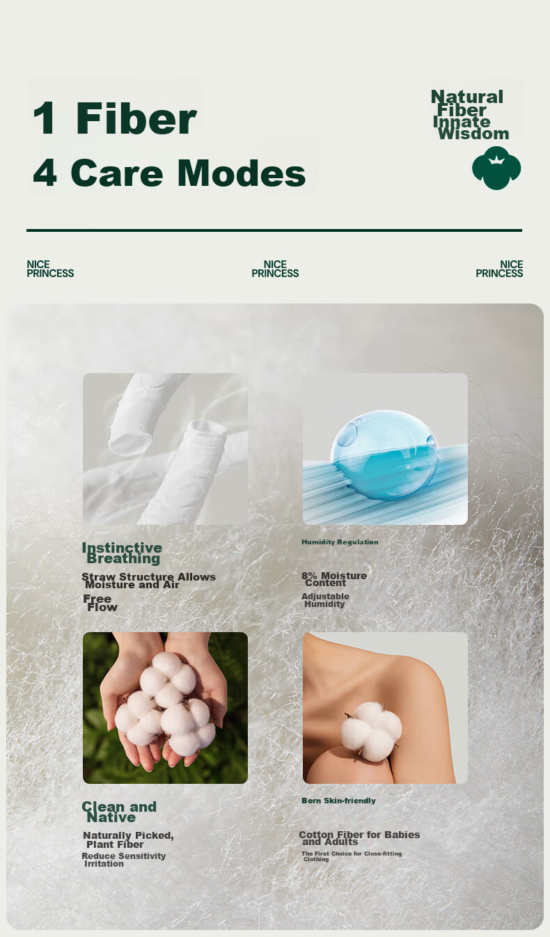 PurCotton [Recommended by Lu Yuxiao], Princess Organic Cotton Ultra-Thin Daytime Sanitary Napkins, 250mm, 10 Pieces/box 8
