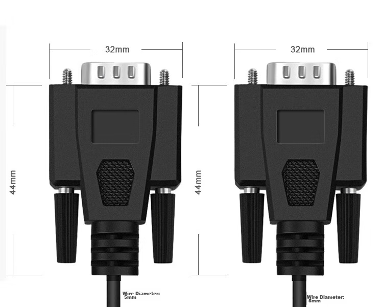 KSRGB DB9 Direct Serial Cable COM Port RS233 Control Cable Extension Cord Suitable for Central Control Equipment CNC Machine Tool Barcode Printer 3 Meters (Male to Female) KS-D 8