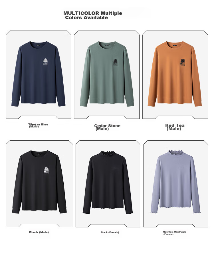 TOREAD Cotton Long-Sleeve T-Shirt for Men, Autumn And Winter Sports Comfortable Sweat-Absorbing Breathable Casual Versatile Sweatshirt TAJJCM91623 7