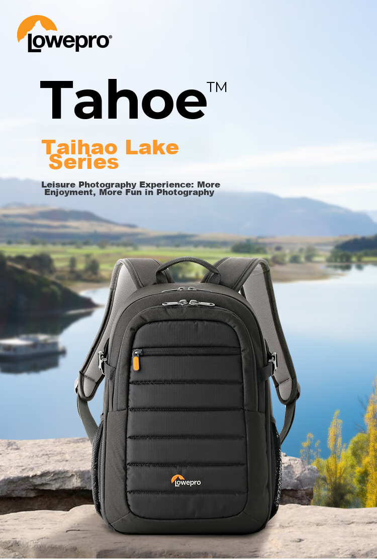LOWEPRO Leshebao Camera Bag, Tahoe BP150 Backpack Photography Bag for Men And Women, Sports Camera Bag for DSLR And Mirrorless Cameras, Multifunctional Portable Drone Bag, Gray (LP37232-PWW) 1