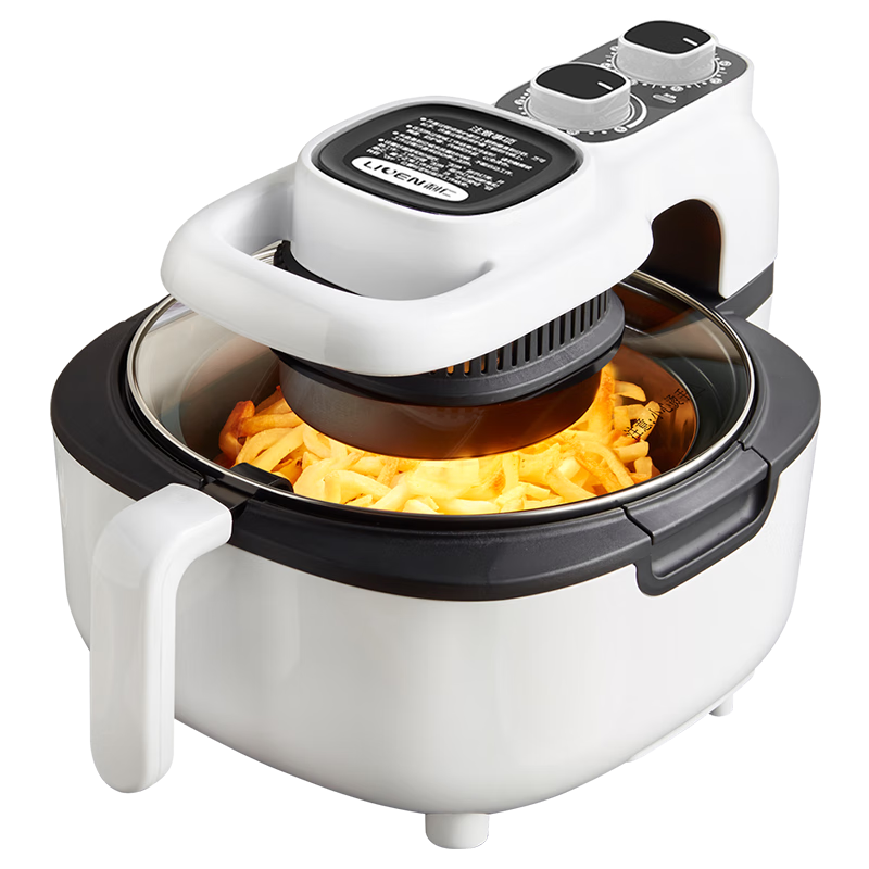 Liven Air Fryer, Large Capacity 5-Liter Visible Electric Fryer, Oven Air Fryer Machine, Oil-Free Frying Pan, French Fry Maker KZ-J5000A