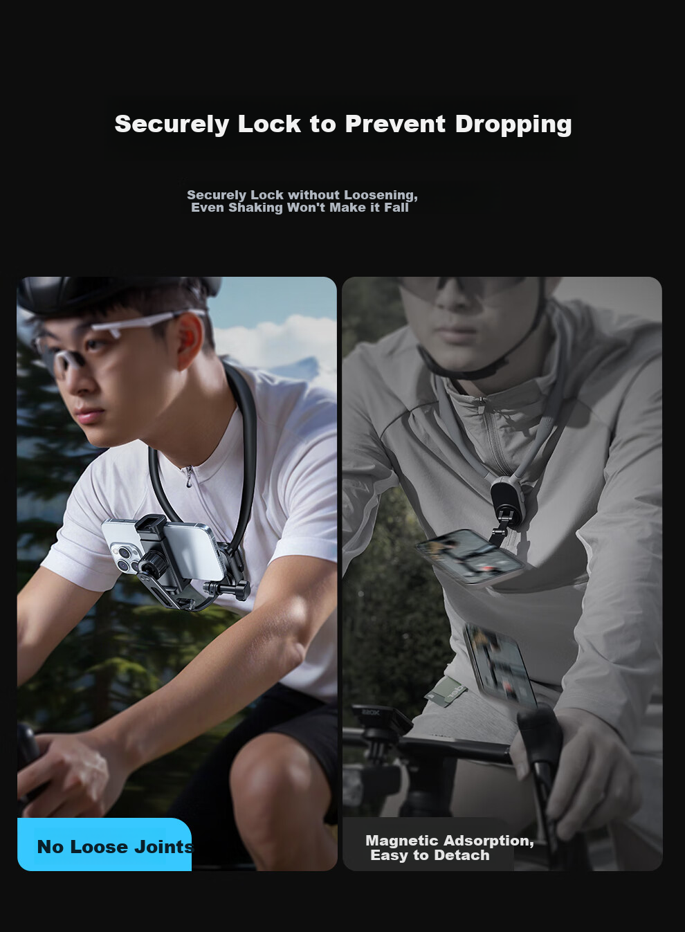 Xiaotian Neck Strap Phone Holder, First-Person Perspective Shooting Device, Chest-Mounted Wearable Anti-Shake Live Streaming Device, Outdoor Fishing Cycling Gadget, Compatible with Android And Apple 5