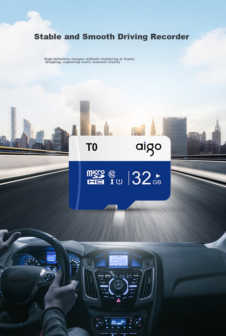 Aigo 32GB TF (MicroSD) Memory Card, A1 U1 V30 4K, Dash Cam, Surveillance Camera Dedicated High-Speed Memory Card, Highly Durable Card, T0 5