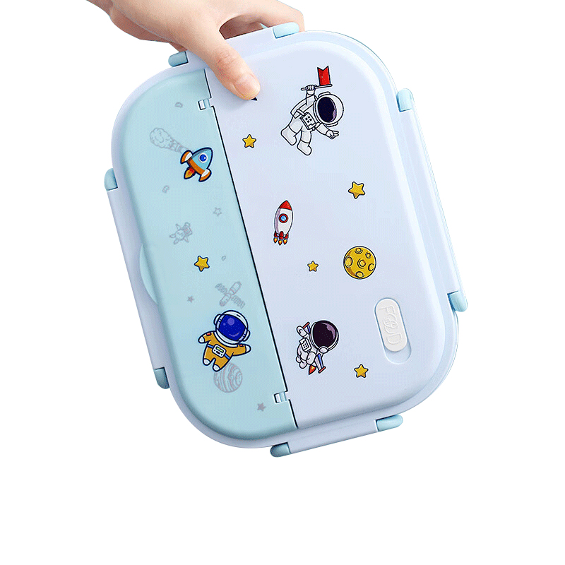 Dipuer Insulated Lunch Box, Student 316 Stainless Steel Lunch Box, Children's Special Large Capacity Compartmented Meal Box, 1550ML