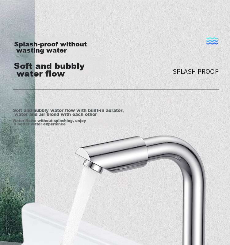 MEJUE Basin Faucet, Hot And Cold Dual Control, 360° Double Rotation, Bathroom Sink Faucet Z-1201 10