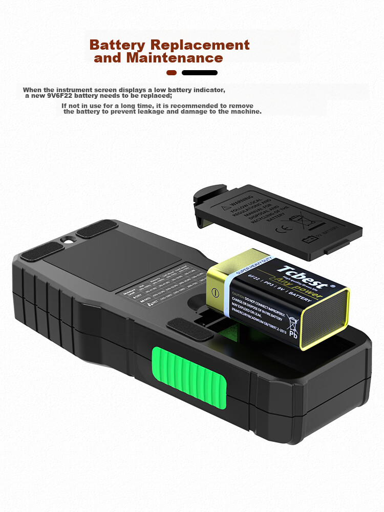 YHT Color Screen Sensor Moisture Meter MT28C for Furniture, Wood, Floor, Wall Moisture Content And Humidity Testing Instrument 32