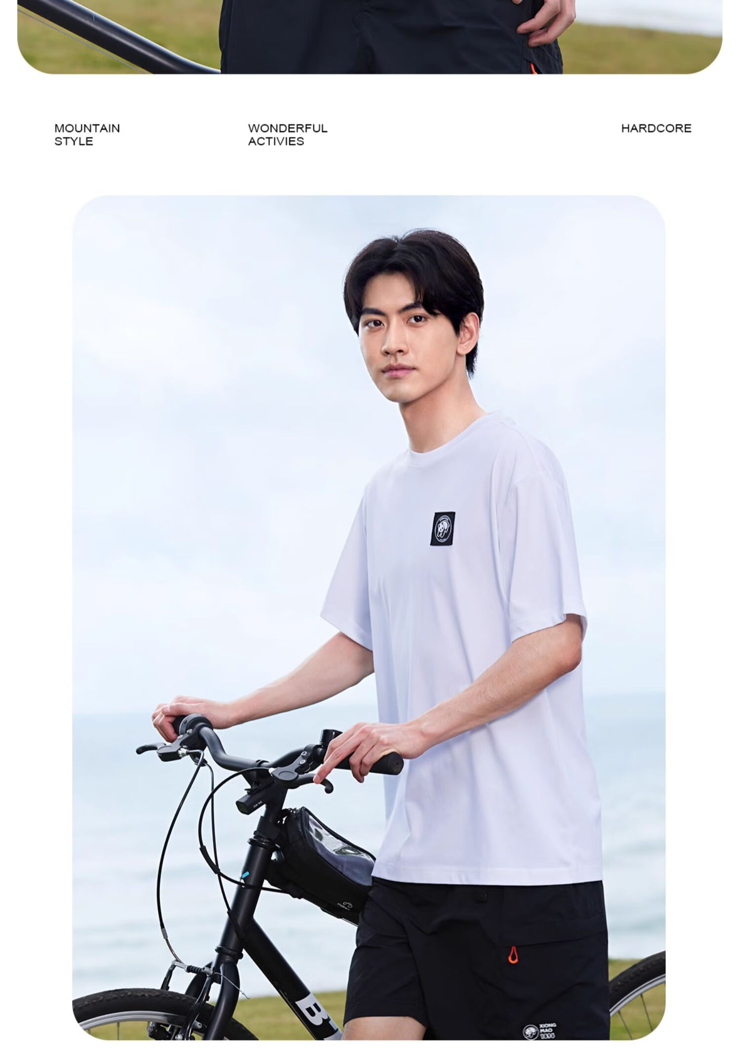 CAMEL Outdoor Unisex Casual Short-Sleeve T-Shirt, Round Neck, Cool And Breathable Top [Panda Collaboration], A34BA6K170 11