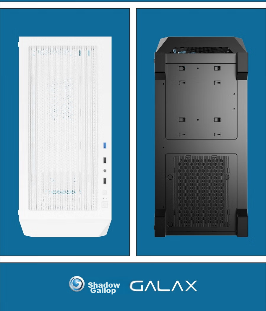 GALAX Voyager Gaming Office Desktop Computer Case (M-ATX Motherboard/Full Mesh Panel/Supports 360mm Water Cooling/Compatible with Long Graphics Cards/11 Fan Slots) 19