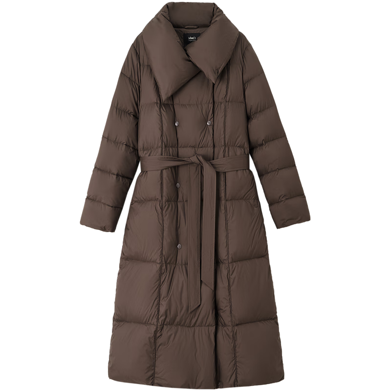 Dme [Urban Light Outdoor] Winter 400T Spring Yafang Pressure-Elastic Fluffy 90% Duck Down Lapel down Jacket for Wome