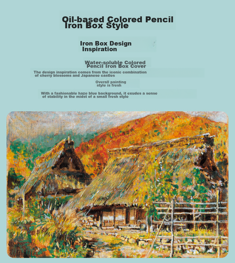 SAKURA [Mid-Autumn Festival Gift] ReCoupy Full Core Non-Wood Colored Pencil Set for Beginners, Drawing Sketching Hand-Drawn Coloring Card Crayon Set Gift 15