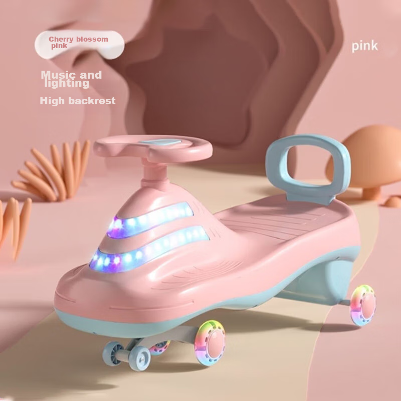 Strolex Children's Twist Car, for Ages 1-5 Swinging Car, Glider for Boys And Girls, Toddler Ride-On Toy, Geli La 19