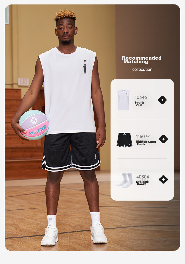 RIGORER Sports Shorts for Men And Women, Summer American-Style Training Fitness Thin Street Running Casual Knee-Length Shorts 13