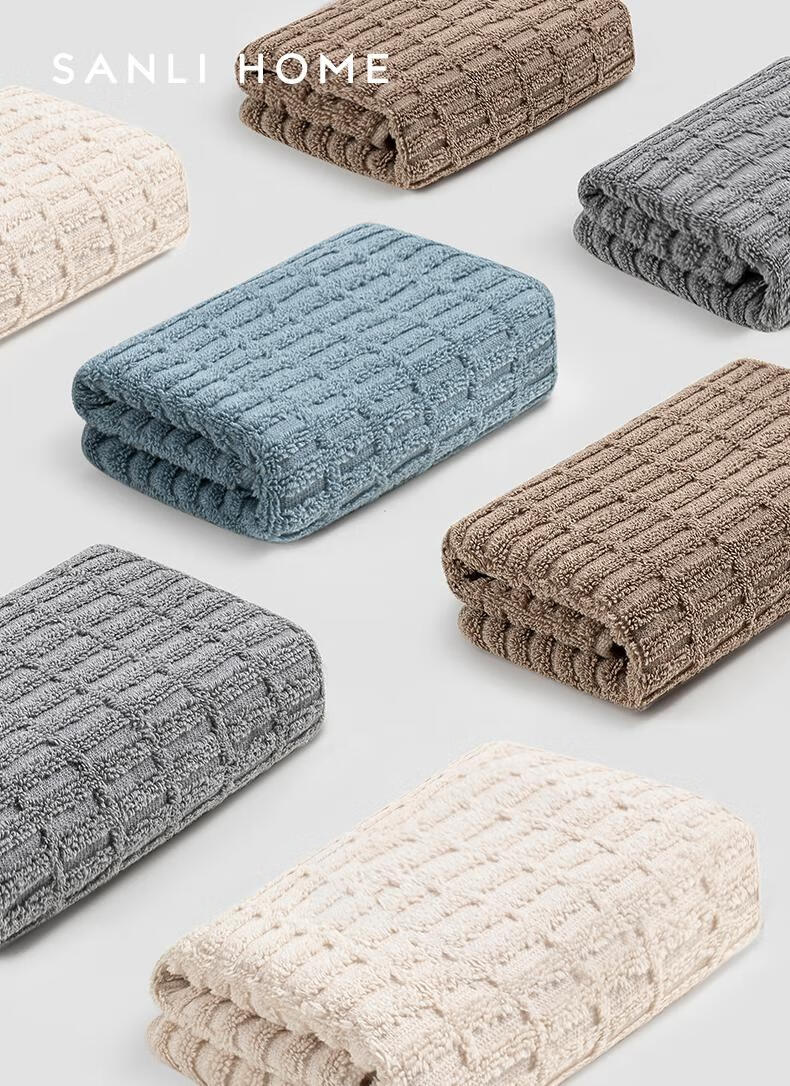 Sanli Class A Xinjiang Cotton Square Towels, 4 Pieces, Pure Cotton Soft Absorbent Face Washing Sports Small Towels for Men And Women, 33*33cm 1