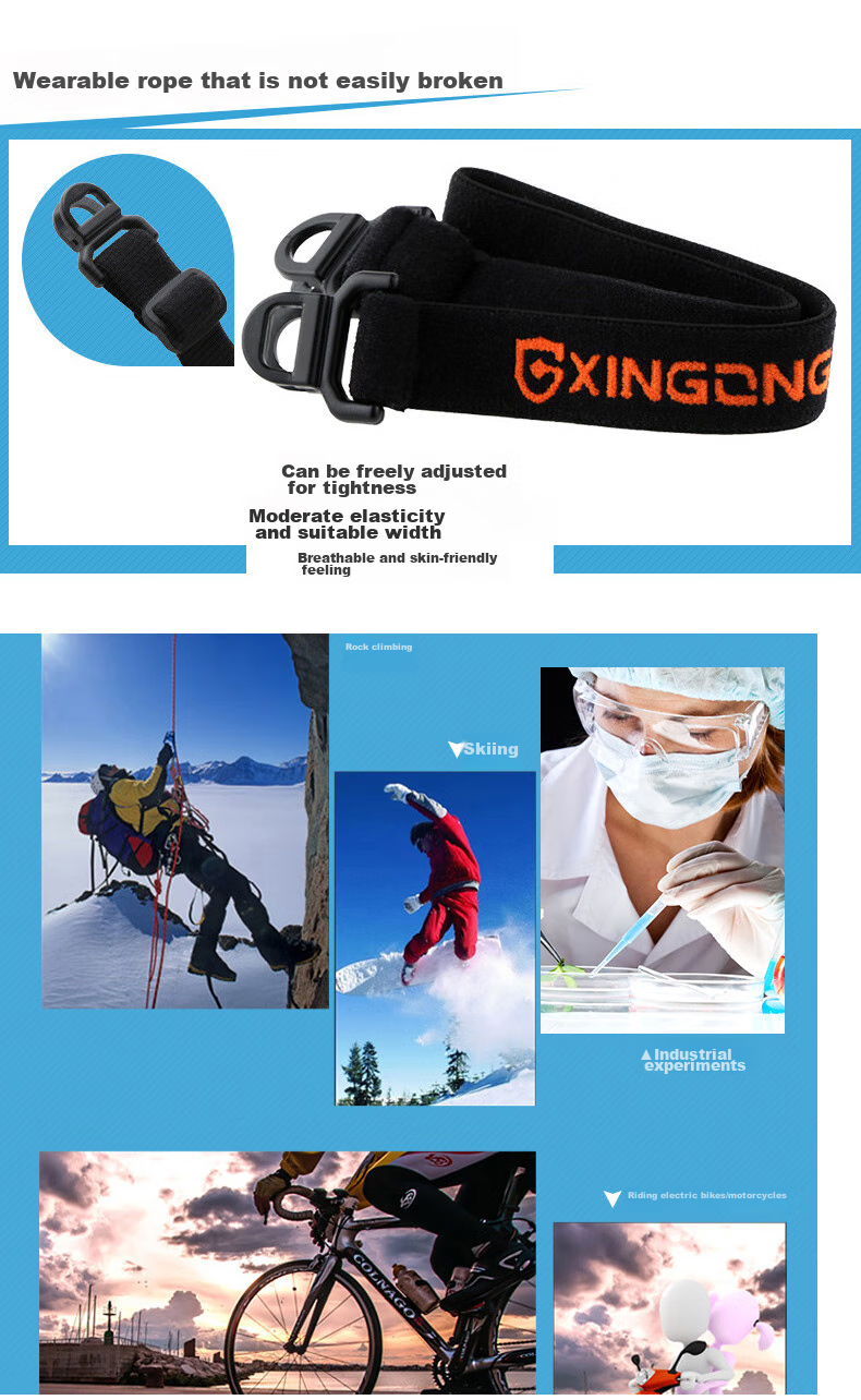 XINGGONG Safety Goggles, Impact-Resistant Protective Eyewear, Dust-Proof, Splash-Proof, Windproof And Sandproof, Adjustable Frame 6
