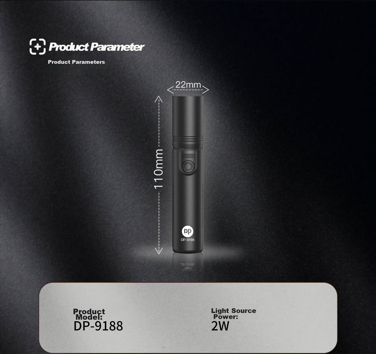 DP LED High-Intensity Zoomable Flashlight, Outdoor Lighting, Rechargeable Mini Compact Household Emergency Light, Cycling Lamp-9189 13