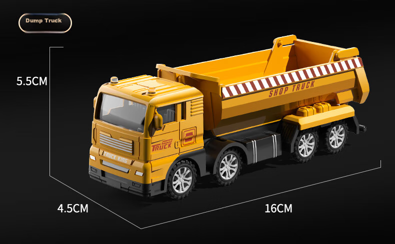 Kakabeier 7-Pack Storage Buckets Children's Toy Alloy Engineering Vehicles Excavator Crane for Boys Ages 3-6 Children's Day Gift 10