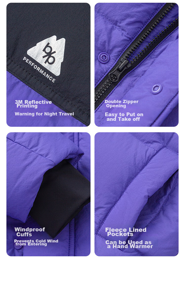 BALABALA Children's Long down Jacket for Winter Sports, Warm Outdoor Patchwork Color-Block Coat [bp] 208424107208 9