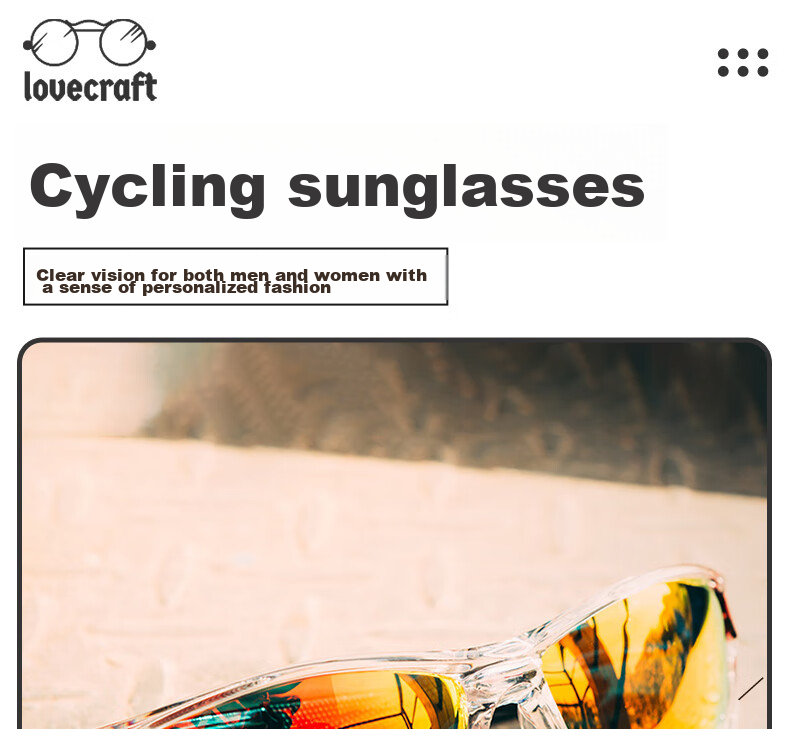 LOVECRAFT Polarized 620-Transparent Frame Green Film, Fishing Glasses for Men And Women, Coated Cycling Motorcycle Sunglasses Lure Glasses 1