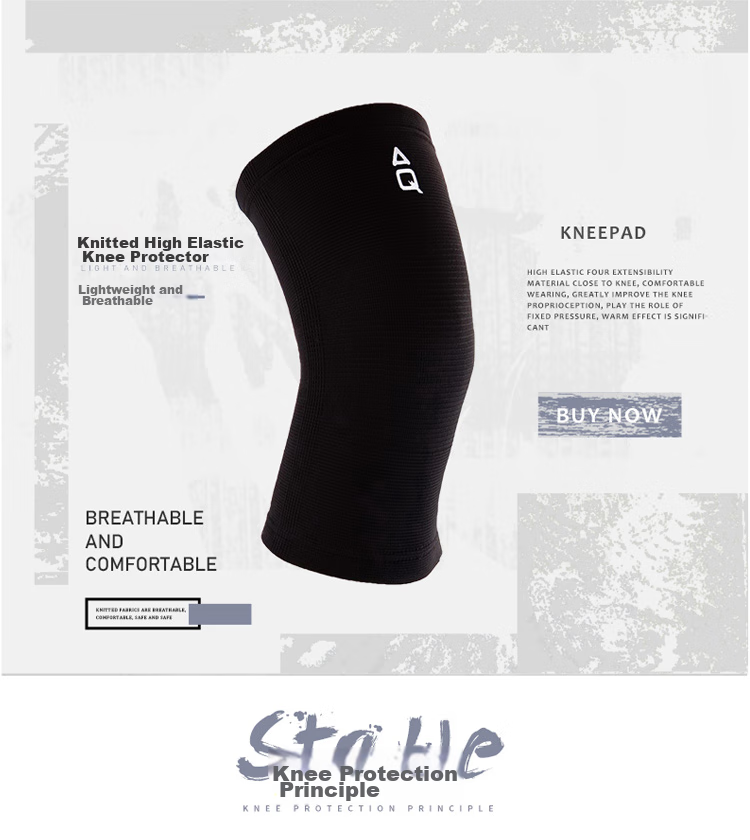 AQ Knee Brace for Sports, Running, Climbing, Mountain Climbing, Basketball, Badminton, Meniscus Protection, 1151XL Knee Sleeve, 40.6-45.7 Cm 3