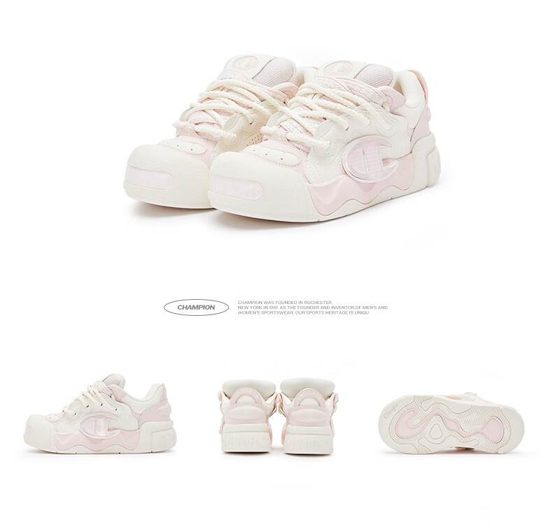 Champion American Champion Sneakers for Women And Men, Trendy Fashion Thick-Soled Height-Increasing Puffy Open-Face Bread Shoes 24SST05 27