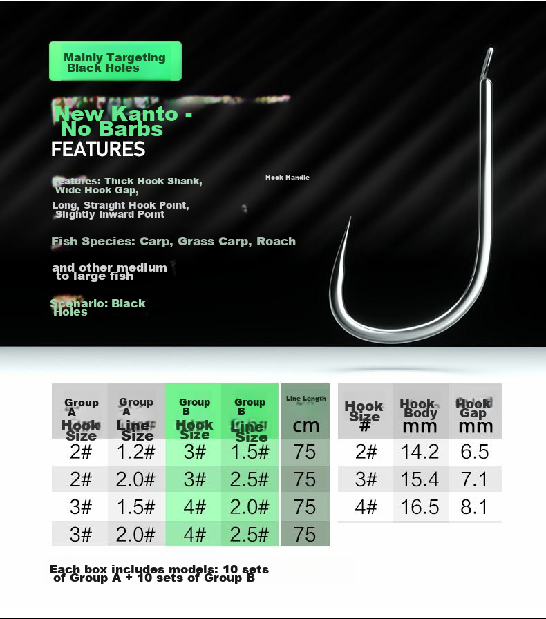 SIMAGO Ximan Duo Shi Hook Line Double Hook Crucian Carp Hook New Guandong Yiseni Gold Sleeve Barbed Hook 4/5 + Line 1.0/1.2 9