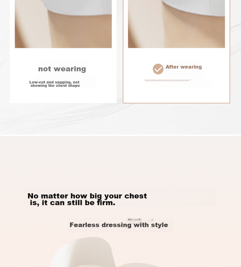Vcn Pink Muscle Lifting Breast Pads - Size S [Porcelain White Skin] Breast Stickers for Women, Wedding Dress Use, Lifts Large Breasts, Prevents Sagging And Nipple Show 4