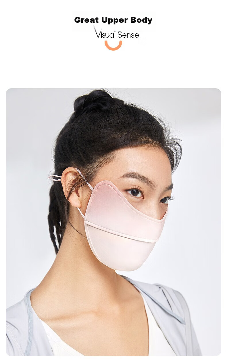 MOLY VIVI Sun Protection Face Mask, Summer Lightweight Breathable Sunshade, UV-Resistant Eye Protection, Non-Binding Ear Design, Magic Vivia 6