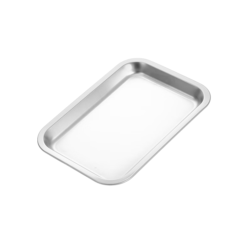 Golden Key Stainless Steel Flat Shallow Rectangular Tray BBQ Plate Dish Dumpling Plate Fruit Plate GK-FP3222-25