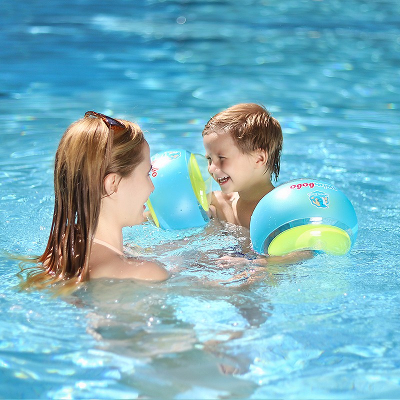 Swimbobo Children's Swimming Arm Floats, Swimming Equipment, Blue Independent Multi-Airbag Water Sleeves, BO1200S
