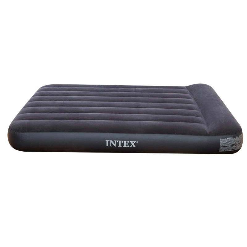 INTEX Double-Person Extra-Large Built-In Pillow Inflatable Mattress for Car And Home Use, Nap Bed, Thickened Outdoor Folding Bed 64144