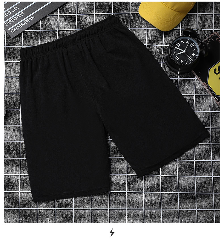 ROMON Men's Shorts, Summer Korean Style Trendy Printed Pants, Men's Sports Beach Shorts, Black M 10