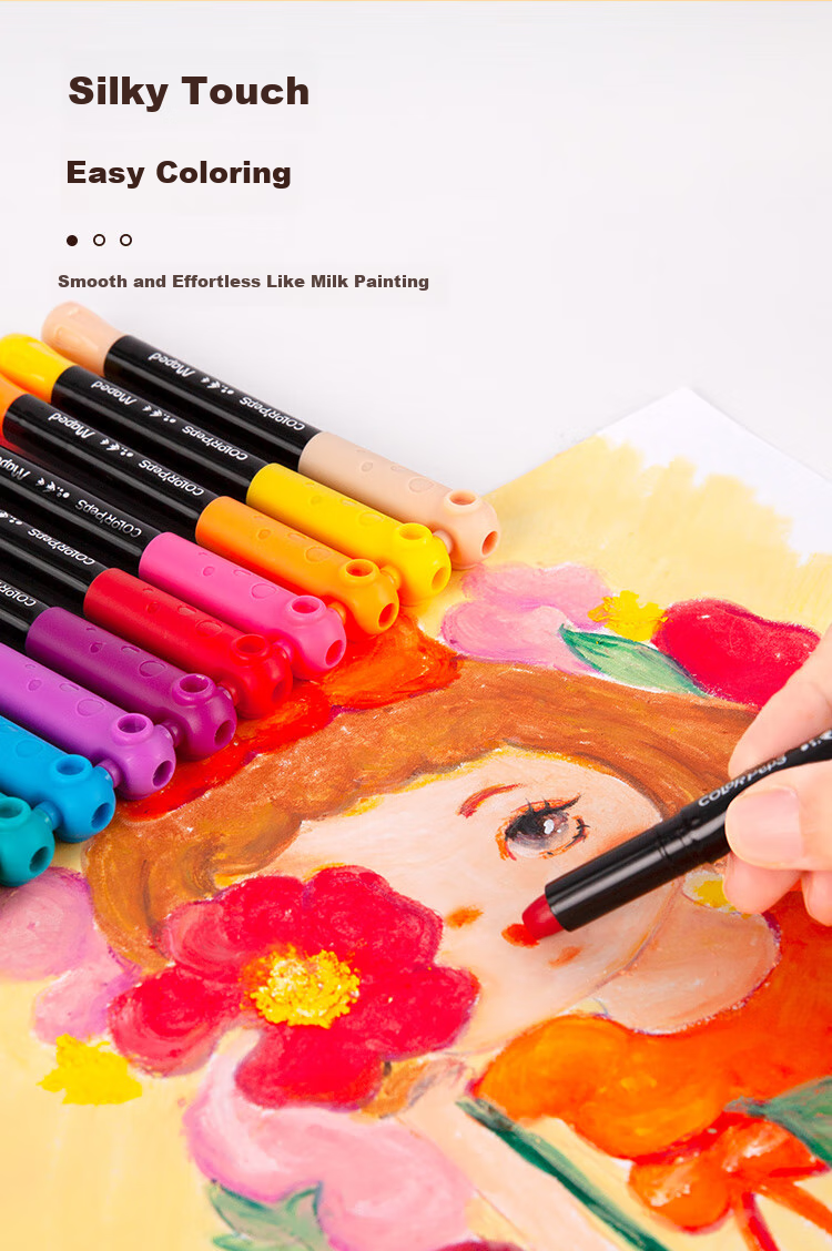 Maped Colorful Smooth Washable Crayons, Art Drawing Sticks for Children And Students, Beginner Art Doodle Pens, 836503CH Fun Play [36 Colors/bucket Educational Tool 4