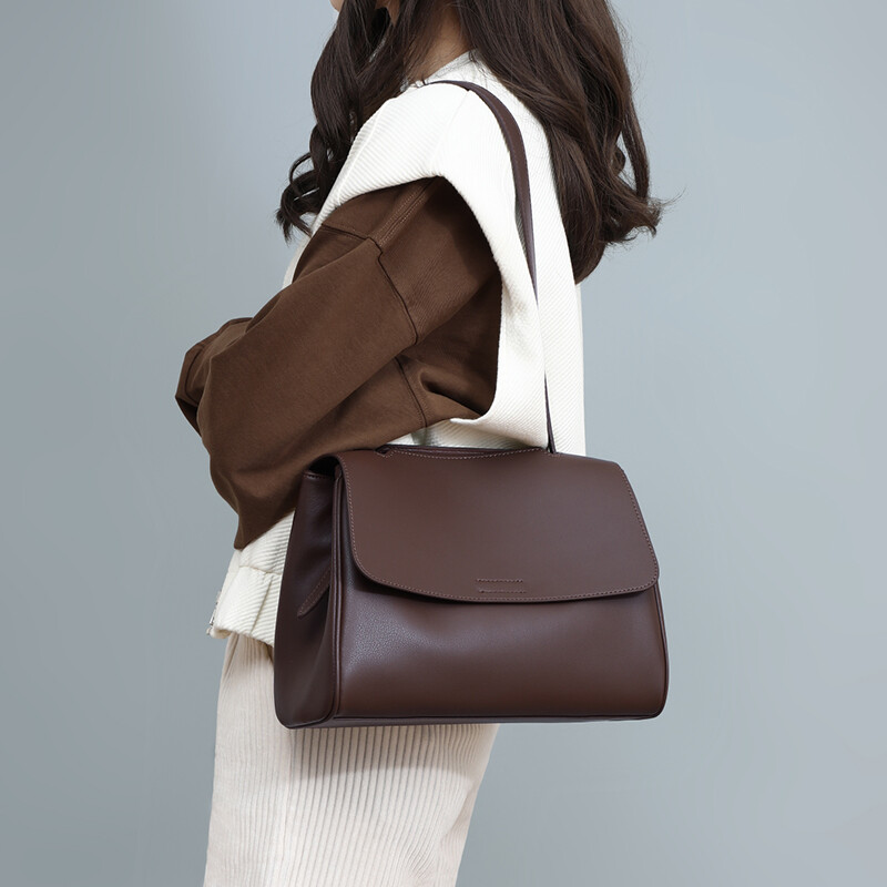 Viney Leather Handbag, Large Capacity Tote Bag for Women, Underarm Crossbody Shoulder Bag, Practical Birthday And Mother's Day Gift for Mom