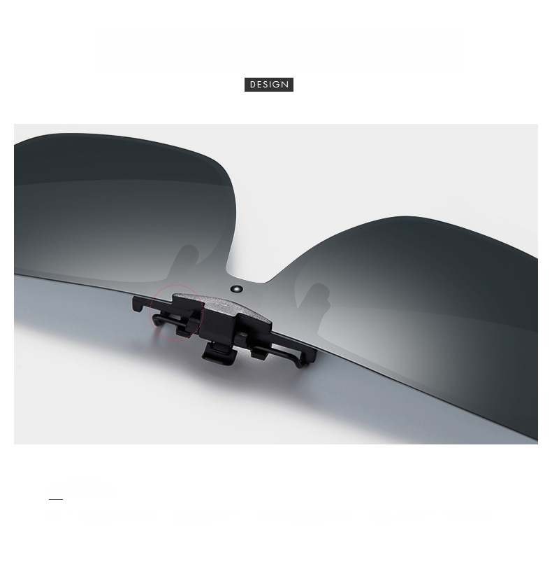 HELEN KELLER Eyeglass Clip, Fashionable Polarized Clip for Men And Women, Specialized Driving Sunglasses Clip HP828C2 5