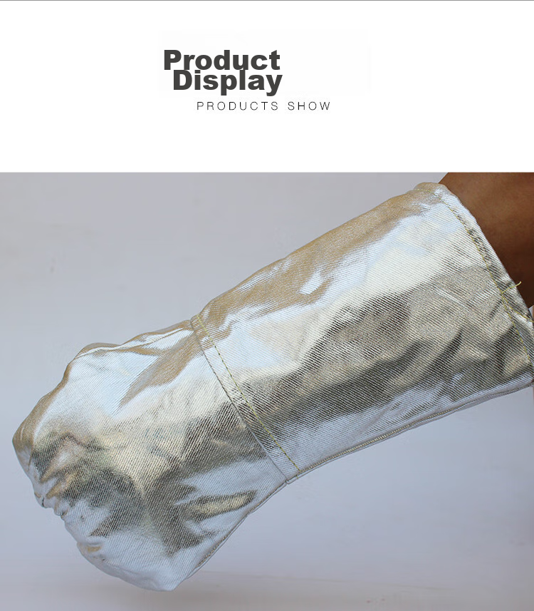 Beifute Heat-Resistant Gloves, High-Temperature Aluminum Foil Insulation Flame-Retardant Gloves, Melting Fireproof Silver Aluminum Foil, Heat-Resistant up to 300 Degrees 17