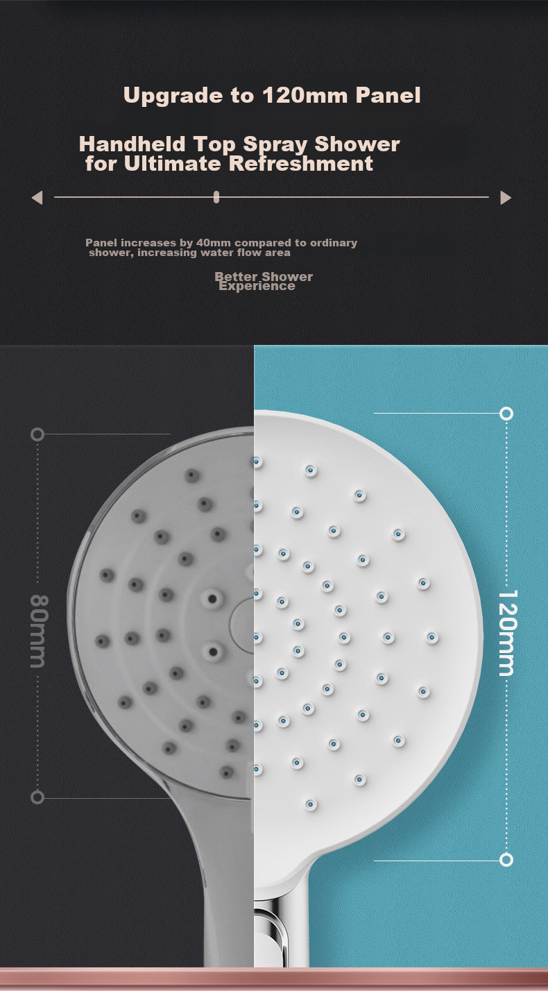ARROW Self-Cleaning Pressure-Boosting Handheld Shower Head AE5893CP 4