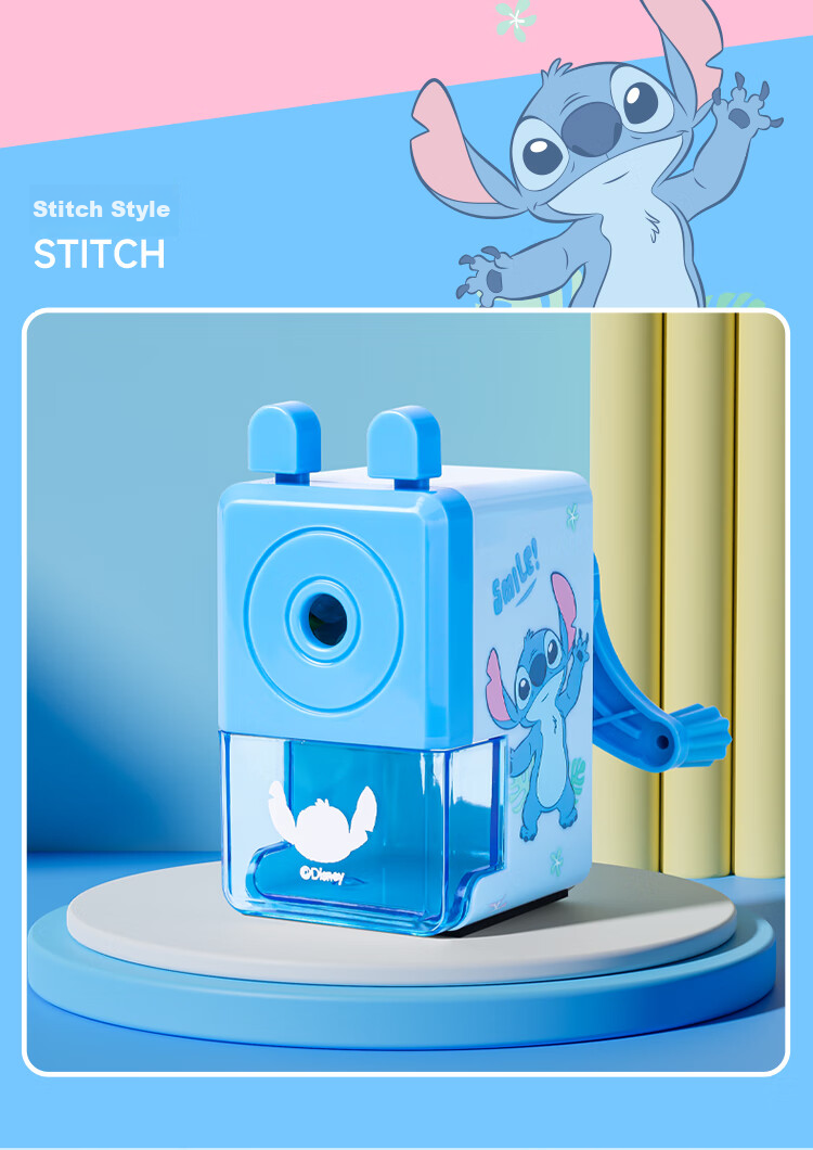Disney Elementary School Pencil Sharpener, Simple Hand-Cranked Pencil Sharpener/Sharpener Blade/Sharpening Wheel, Portable Children's Pencil Sharpener Graduation Gift Elsa 12